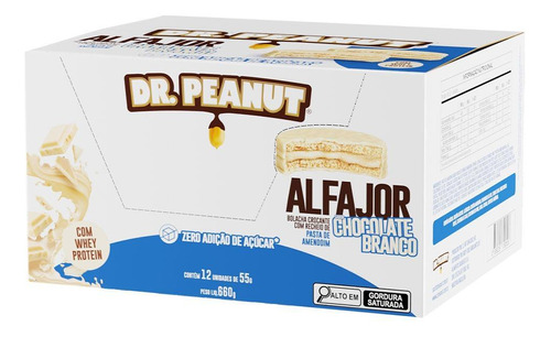 Alfajor Dr Peanut Com Whey Protein (12x55g) -