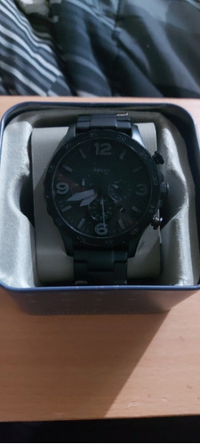 Reloj Fossil Nate JR1401 Caballero Negro