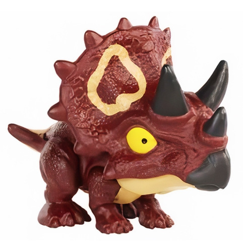 Imagem 5 de 8 de Dinossauro Triceratops Snap Squad - Jurassic World - Mattel