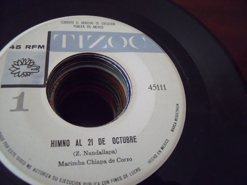 Ep Himno A Chiapas, Marimba Chiapa De Corzo (Usado)