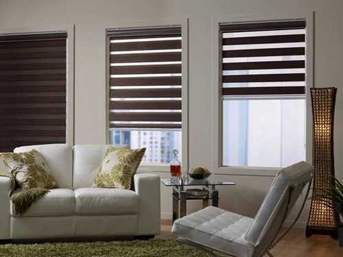 Cortina Roller Duo 180x200 Blackout Súper Alta Densidad 502#