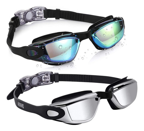 Gafas De Natación Unisex Aegend Aqua Y Gris X2u