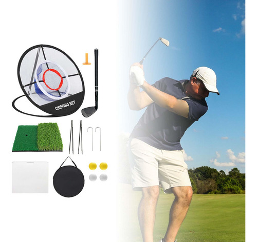 Red De Astillado De Golf Para La Práctica Del Conjunto De 9