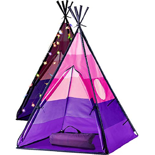 Limitlessfunn Teepee Kids Play Tent Bonus Star Lights Y Fund