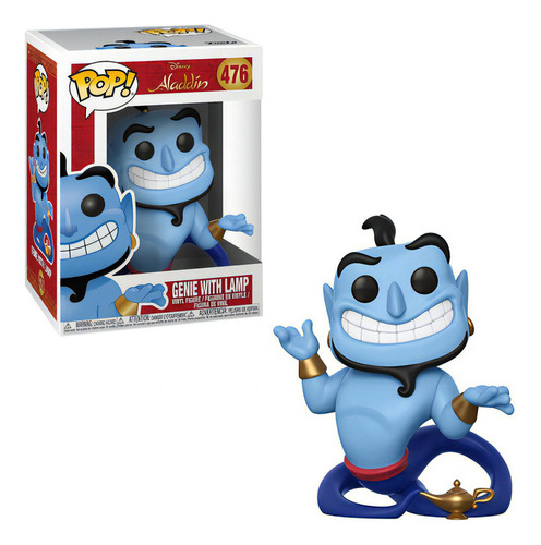 Funko Pop Disney Aladdin Genio Con Lampara 476 Genie W/lamp (Usado)