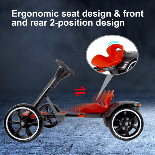 Carro Eléctrico Montable Go Kart Infantil Luces Led Sonido