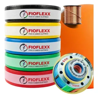 Fio Elétrico 4,0mm Cabo Flexível 4 0mm