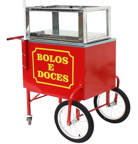 Carrinho De Bolo E Doces Com Isolamento Térmico Placa Gelox