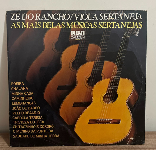 Lp - Zé Do Rancho - As Mais Belas Musicas Sertanejas
