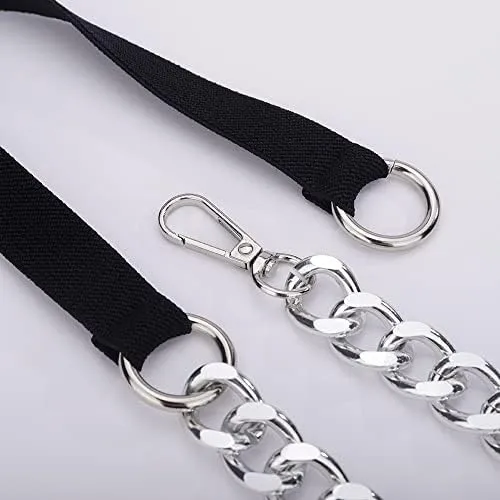 Jumwrit Punk Cuban Link Cinturón De Cadena De Cintura Para M