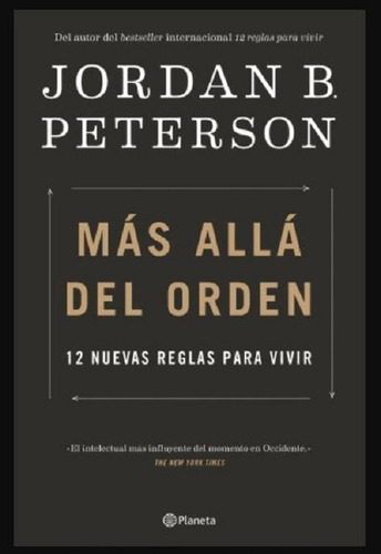 Libro Mas Alla Del Orden Jordan B. Peterson Original Nuevo
