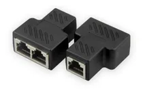 Comprar 1 A 2 Lan Ethernet Red Rj45 Divisor Extensor Plug Adaptador 