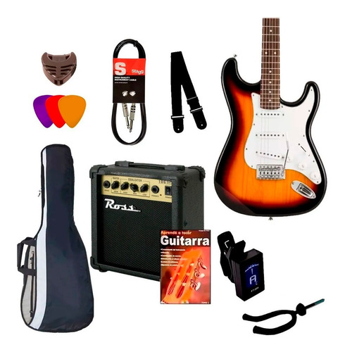 Guitarra Eléctrica Combo + Amplificador + Accesorios + Envio