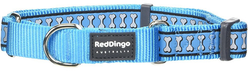 Red Dingo Mc-rb-tq-25 martingale Collar Reflectante Huesos