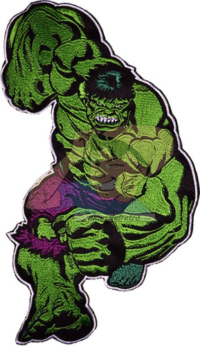 Parche Bordado Hulk Para Espalda Marvel Comics Avengers Adr