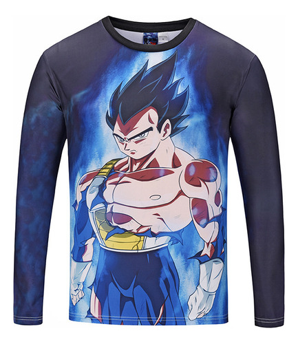 Dragon Ball Begita Muscle Long Sleeve Stereo T Shirt