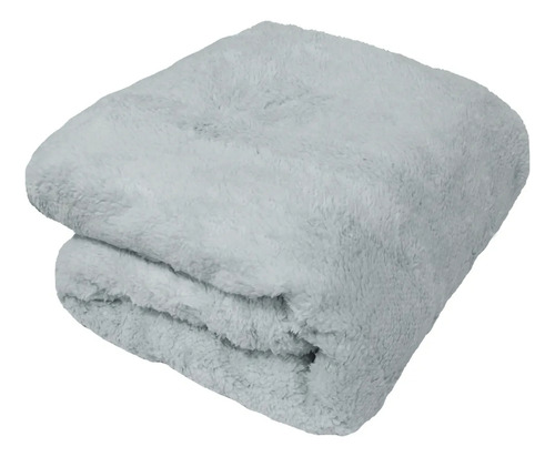 Cobija Para Bebé Calientita Frazada Suave Cobertor Infantil Color Gris Felpa