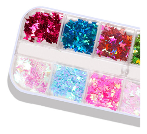 Láminas De Uñas Diy 3d Foil Flakes Fragmentos Manicura Uñas