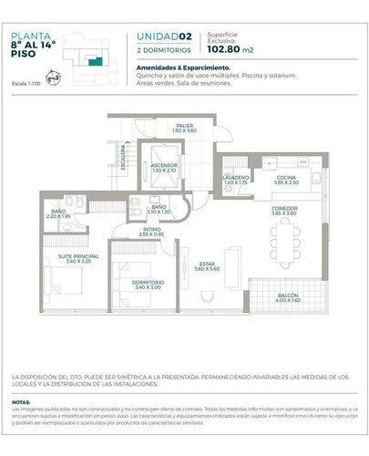Imagen 2 de 16 de Departamento En Venta De 2 Dormitorios En Rosario