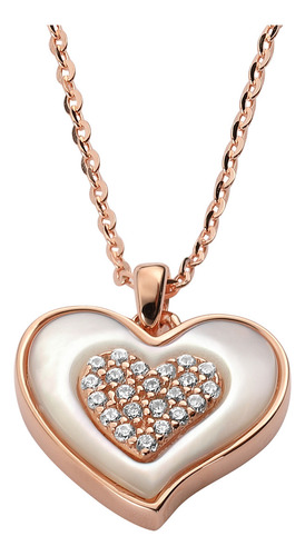 Collar Y Dije Enso 925 Para Mujer Esn130r Oro Rosa