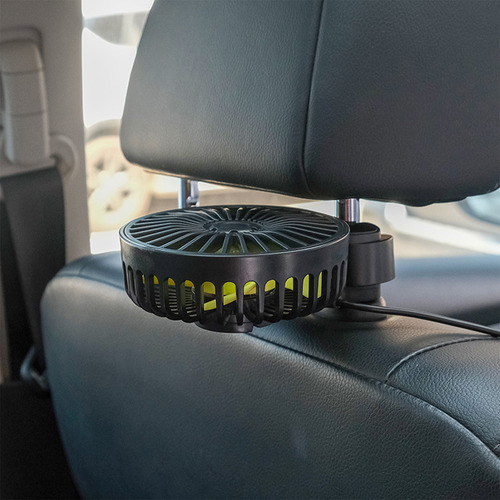 Ventilador De Coche En T, Ventilador Usb Con Clip De Rotació