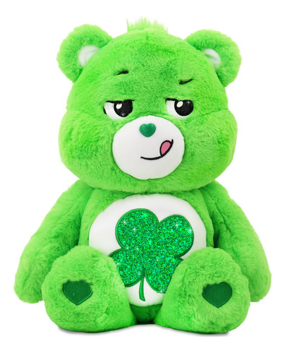 Brinquedo de pelúcia Care Bears de 18 polegadas, boa sorte com. Cor verde