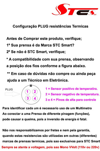 Imagem 2 de 2 de Resistencia Termica 11oz Para Prensa Termica Stc 110v