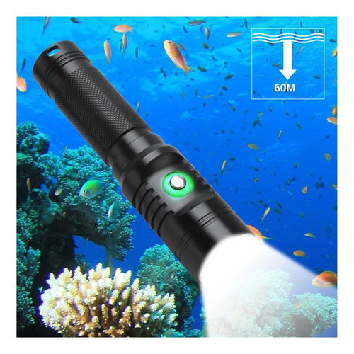 Linterna De Buceo Aluminio Alloy Power Professional Led