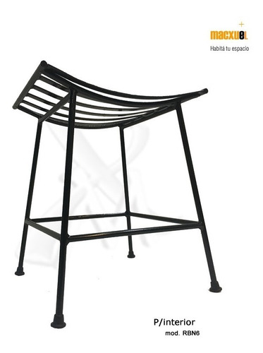 Imagen 3 de 10 de Banqueta De Hierro Forjado Linea Retro 10% Off Abril