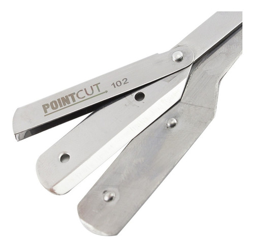 Imagen 7 de 8 de Kit Tijeras Barber Filo Navaja + Pulir + Navaja Pointcut 6,5