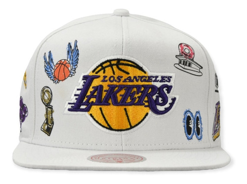 Los Angeles Lakers Nba Gorra Mitchell And Ness Hand Drawn