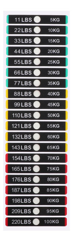 Etiquetas De Pila De Pesas De 5-100 Kg, Etiquetas Adhesivas