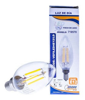 Foco Tipo Vela Led E12