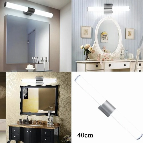 Refuerzo Lámpara Espejo Pared Baño 40cm 16w Luz Led Moderna