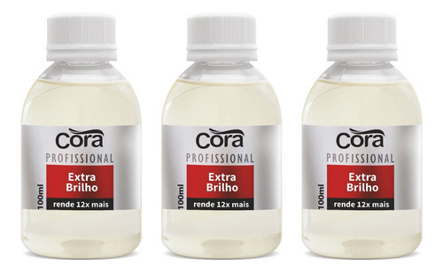 3 Base Para Unhas Extra Bilho Cora 100ml