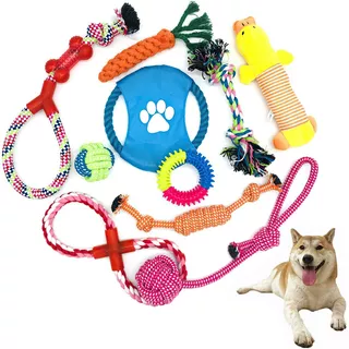 Kit De 10 Piezas Juguete De Cuerda Para Perro