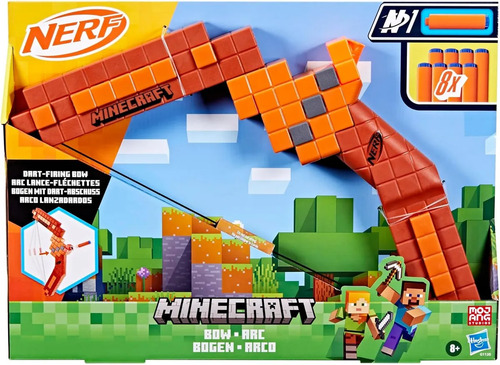 Nerf Arco Minecraft Bow Dispara Dardos Infantil Toyz Minecraft Bow
