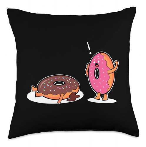 Cojín Para Lanzar De Temática De Rosquilla Donut Panic, 18x1