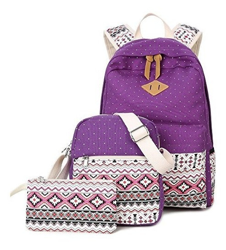 Goldwheat - Mochila Escolar De Lona Para Ordenador Portatil