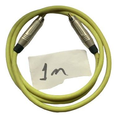 Cable 1 Rca Macho A 1 Rca Macho 1m Amarillo Fluo