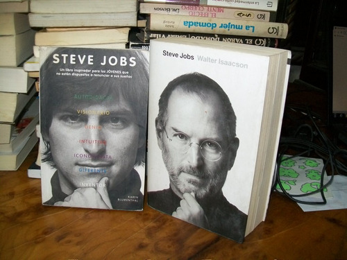 2 Libros Sobre  Steve Jobs  Biografia Y Visionario Intiutivo