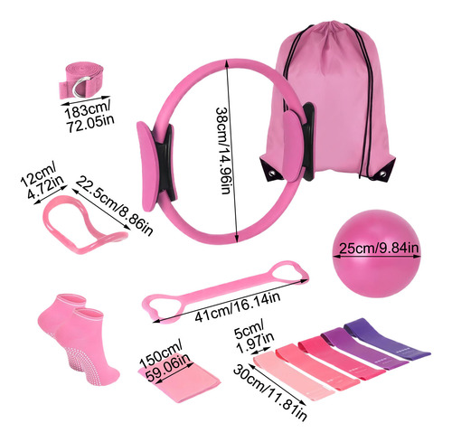 Set De Ejercicios Pilates De 13 Piezas Para Hacer Ejercicio