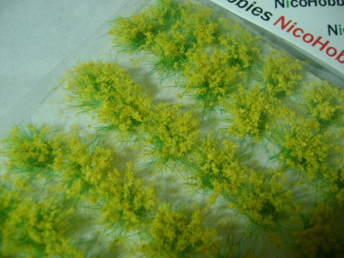 Imagen 5 de 10 de Nico Blister D Matas Y Flores Amarillas D 10 Mm H0 (pmf 06)
