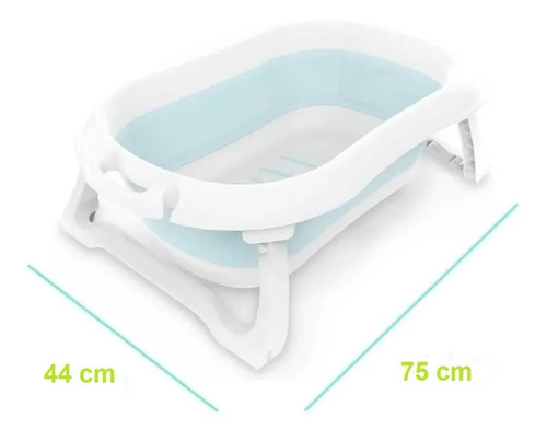 Imagen 10 de 10 de Bañera Plegable Bebe Infanti Tapon Marca Temperatura Agua