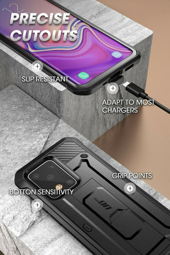 Case Galaxy S20 Ultra Note 10 Plus S10 S9 S8 Protector 360°
