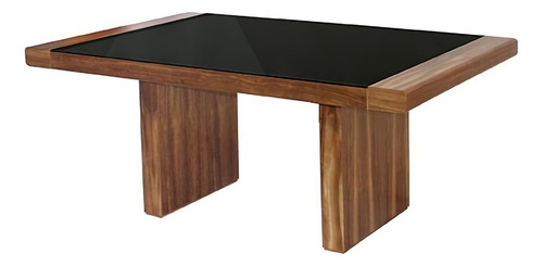 Mesa De Comedor Milan Parota Këssa Cdmx Color De La Tapa Negro