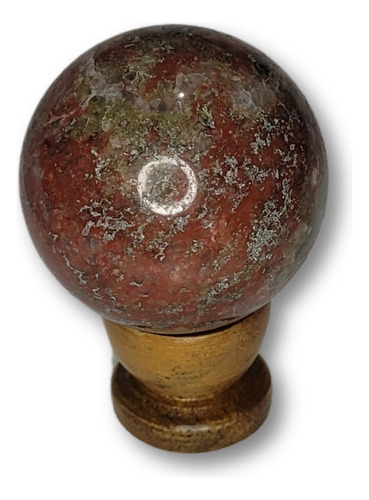 Bola Esfera De Jaspe Brecha Vermelho 5cm Pedra Natural