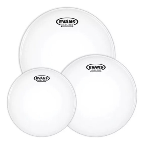 Parches Para Bateria Evans Pack * 3 Arenados 10  12  14  G1