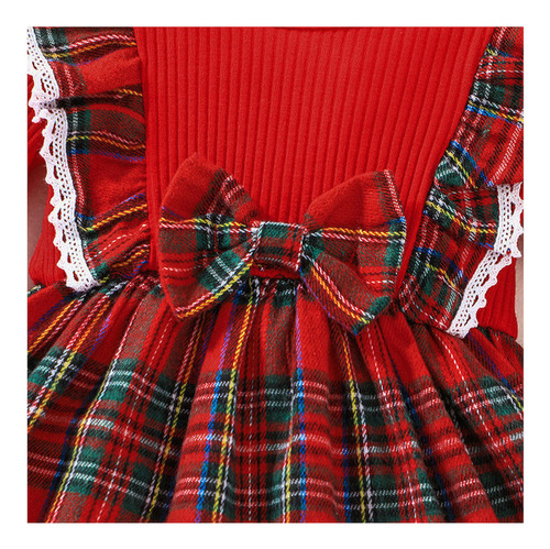 Vestido De Mameluco Navideño Para Niñas Ropa De Navidad