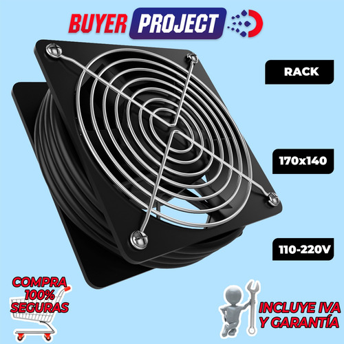 Ventilador Para Rack Nexxt 170x14mm + Cable De 1mt 120v